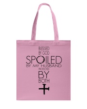Spoiled By My Husband Tote Bag tile