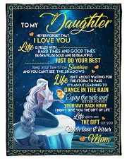 To My Daughter - Mom Small Fleece Blanket - 30" x 40" front