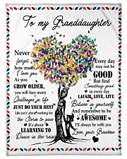 To My Granddaughter-Grandma Small Fleece Blanket - 30" x 40" front