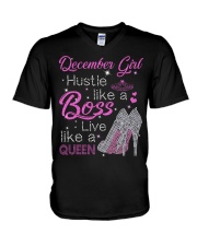 December Girl V-Neck T-Shirt tile