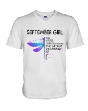 September Girl V-Neck T-Shirt tile