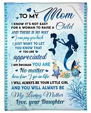 To My Mom - Daughter Small Fleece Blanket - 30" x 40" front