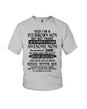 June-I'm A Stubborn Son Youth T-Shirt tile