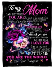 To My Mom - Daughter Small Fleece Blanket - 30" x 40" front