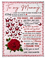 To My Mommy - Daughter Small Fleece Blanket - 30" x 40" front