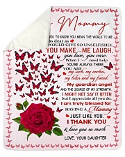 To My Mommy - Daughter Sherpa Fleece Blanket tile