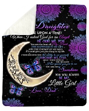 To My Daughter-Dad Sherpa Fleece Blanket tile