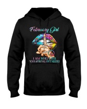 February I Am Who I Am Hooded Sweatshirt front