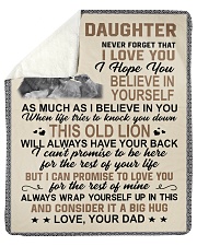 To My Daughter - Dad Sherpa Fleece Blanket - 50" x 60" thumbnail