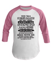 Sep Stubborn Daughter Baseball Tee tile