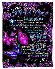 To My Beloved Niece Small Fleece Blanket - 30" x 40" front