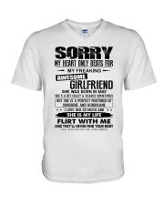 May Awesome Girlfriend V-Neck T-Shirt tile