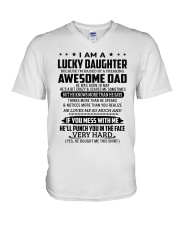 May Lucky Daughter V-Neck T-Shirt tile