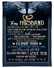 To my Husband Small Fleece Blanket - 30" x 40" front