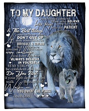 To My Daughter - Dad Small Fleece Blanket - 30" x 40" front