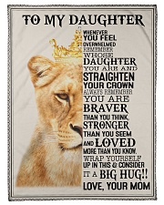 To My Daughter - Mom Small Fleece Blanket - 30" x 40" front