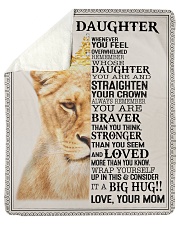 To My Daughter - Mom Sherpa Fleece Blanket tile