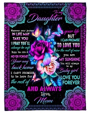 To My Daughter - Mom Small Fleece Blanket - 30" x 40" front