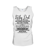 Lucky Dad - Awesome Daughter Unisex Tank tile