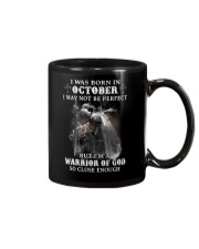 October I May Not Be Perfect Mug tile