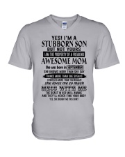 September- I'm A Stubborn Son V-Neck T-Shirt tile