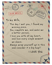 To My Wife Small Fleece Blanket - 30" x 40" front