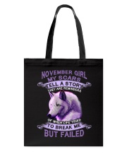 November Girl Tote Bag tile