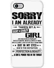 February Sexy And Crazy Girl Phone Case tile