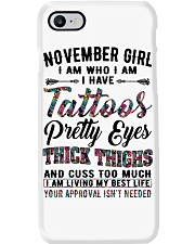 November Girl Phone Case tile
