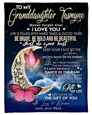 To My Granddaughter- Grandma Small Fleece Blanket - 30" x 40" front