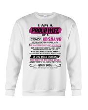 January Proud Wife Crewneck Sweatshirt tile