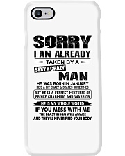 January Sexy And Crazy Man Phone Case tile