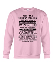 Oct Stubborn Daughter Crewneck Sweatshirt tile