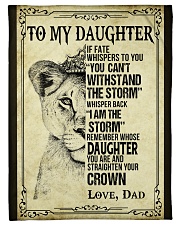 To My Daughter - Dad Small Fleece Blanket - 30" x 40" front