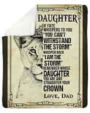 To My Daughter - Dad Sherpa Fleece Blanket tile