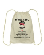 April Girl Drawstring Bag tile