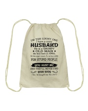 April Crazy Husband Drawstring Bag tile