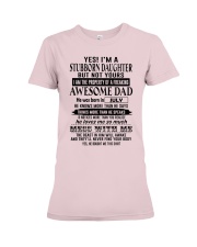 Jul Stubborn Daughter Premium Fit Ladies Tee tile