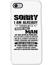 February Freaking Crazy Man Phone Case tile