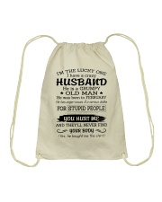 February Crazy Husband Drawstring Bag tile