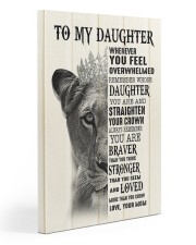 To My Daughter- Mom 20x30 Gallery Wrapped Canvas Prints front