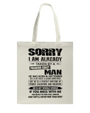 September Freaking Crazy Man Tote Bag tile