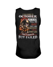 October Man Unisex Tank tile