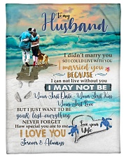 To My Husband Small Fleece Blanket - 30" x 40" front