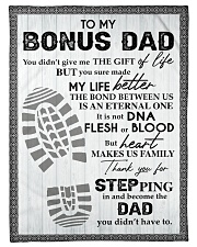 To My Bonus Dad Small Fleece Blanket - 30" x 40" front