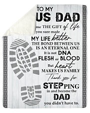 To My Bonus Dad Sherpa Fleece Blanket tile