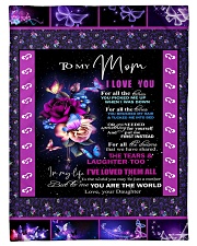 Blanket To My Mom Small Fleece Blanket - 30" x 40" front