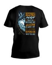 December Man V-Neck T-Shirt tile
