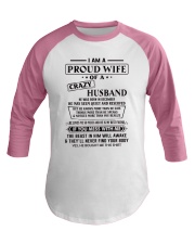 Dec Crazy Husband Baseball Tee tile