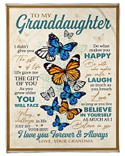To My Granddaughter - Grandma Small Fleece Blanket - 30" x 40" front